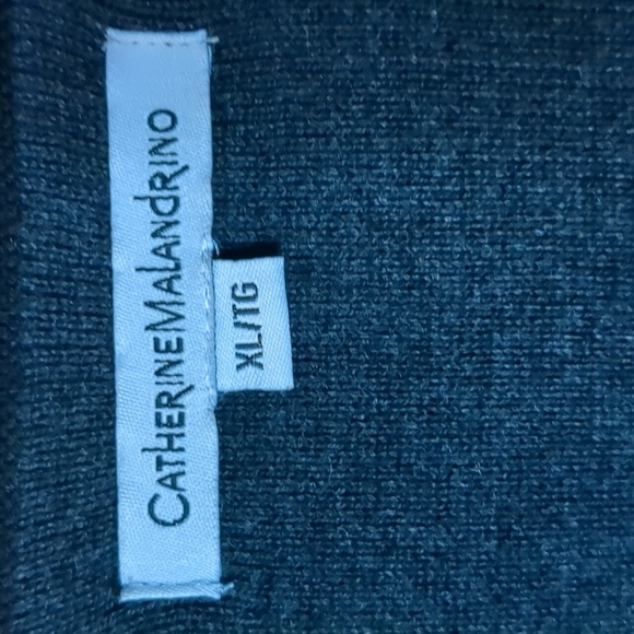 CATHERINE MALANDRINO* long sleeve 2pkt 1 button closure notch collar lapel sweat - Picture 5 of 10